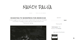 Desktop Screenshot of nancydalva.com